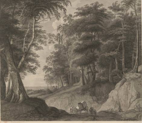Jacques d'Arthois - Wooded Landscape with Horsecart (1768-1821)