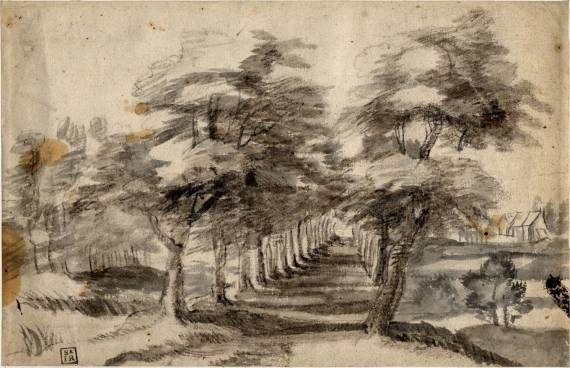 Jacques d'Arthois - Landscape with an Avenue of Trees