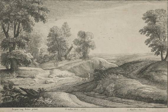 Jacques d'Arthois - Cottage on a Hill (I)