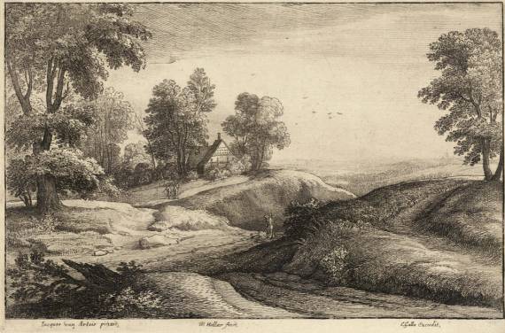 Jacques d'Arthois - Cottage on a Hill (II)