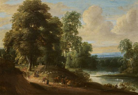 Jacques d'Arthois - Riverside Landscape