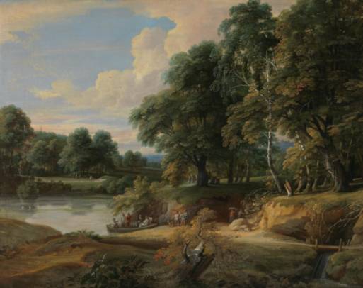 Jacques d'Arthois - Landscape with Trees and Strecht of Water