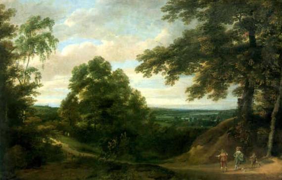 Jacques d'Arthois - Wooded Landscape with Distant View