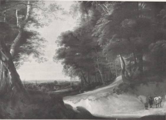 Jacques d'Arthois - Landscape with Pebbled Path in Foreground