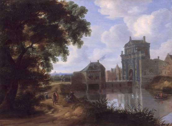 Jacques d'Arthois - Canal Port at Brussels 