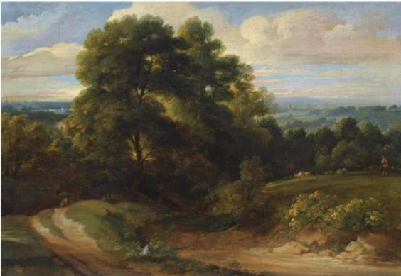 Jacques d'Arthois - Sunken Road in a Wooded Landscape