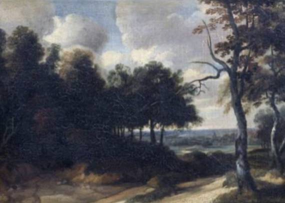Jacques d'Arthois - Forest Edge and Distant View