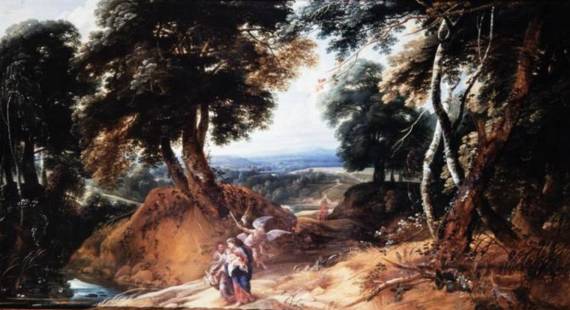 Jacques d'Arthois - The Flight to Egypt