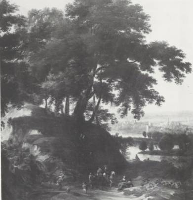 Jacques d'Arthois - A Wooded Landscape with Travellers on a Path