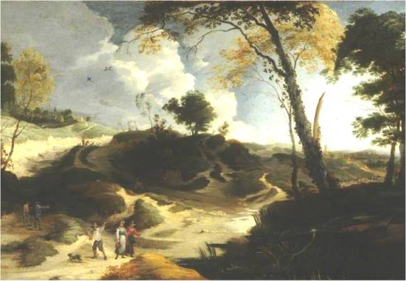 Jacques d'Arthois - Landscape with Figures and Haymakers