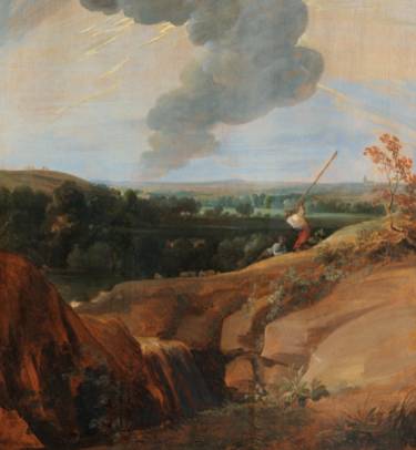 Jacques d'Arthois - A Rocky Landscape with a Thunderous Sky