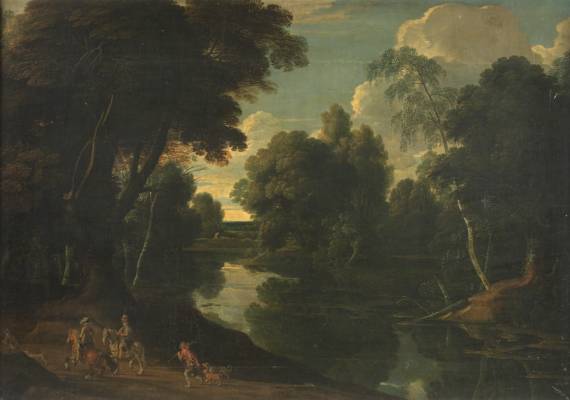 Jacques d'Arthois - Landscape Bathed by a River