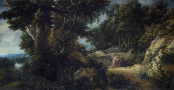 Jacques d'Arthois - Large Forest Landscape with Saint Stanislaus Kostka