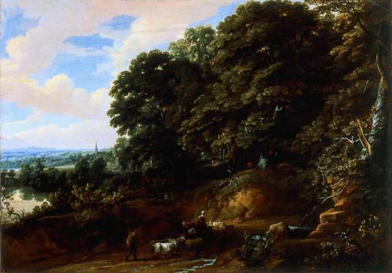 Jacques d'Arthois - Road Through a Forest