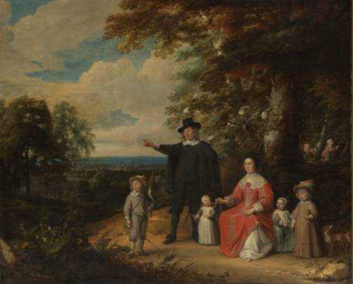 Jacques d'Arthois - Family Group in a Landscape