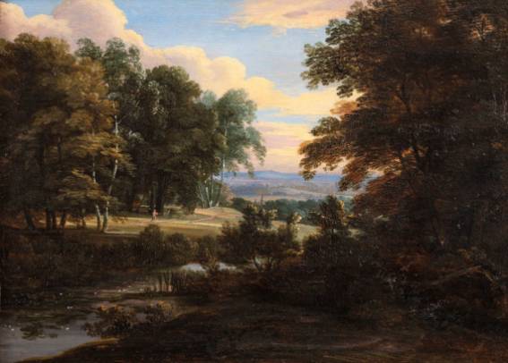 Jacques d'Arthois - Wooded Landscape with a River