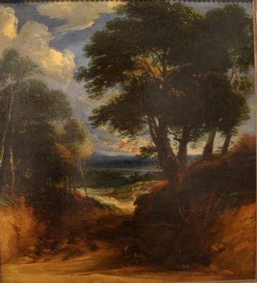 Jacques d'Arthois - A Sunken Road with a View of a Valley