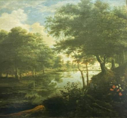 Jacques d'Arthois - Pond with Planted Banks