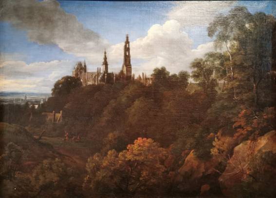 Jacques d'Arthois - The Nassau Palast Overlooking the Ruysbroek 