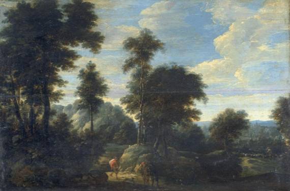 Jacques d'Arthois - Landscape with Peasants