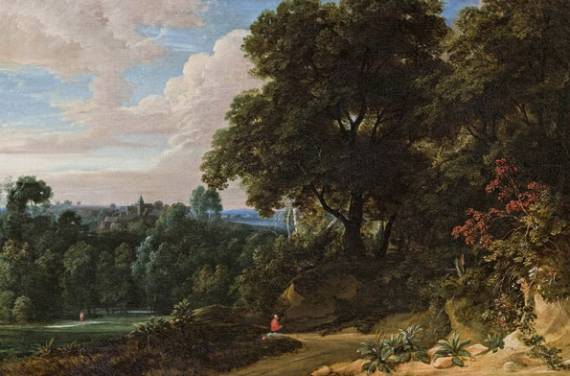 Jacques d'Arthois - Hilly Wooded Landscape