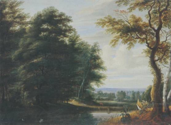 Jacques d'Arthois - Large Wooded River Landscape