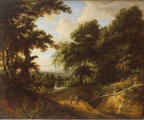 Jacques d'Arthois - Forest Lanscape with Figures