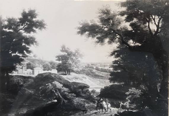 Jacques d'Arthois - Hunters in a Landscape