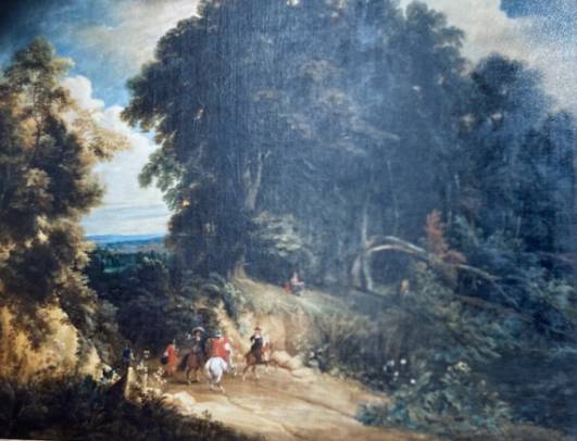 Jacques d'Arthois - A Group of Horsemen in a Wood