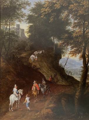 Jacques d'Arthois - Travellers in a Hilly Landscape
