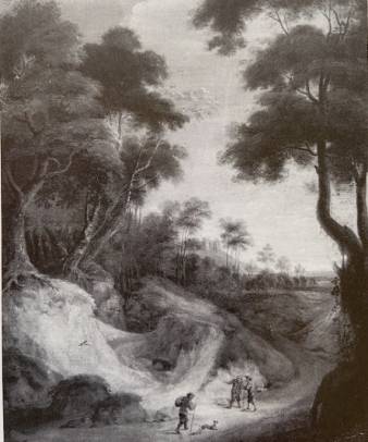 Jacques d'Arthois - Peasants at Rest in the Foreground of a Wooded Landscape