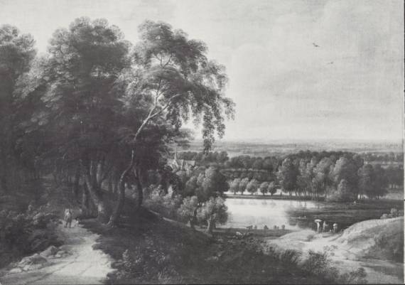 Jacques d'Arthois - Forest Path by a Lake