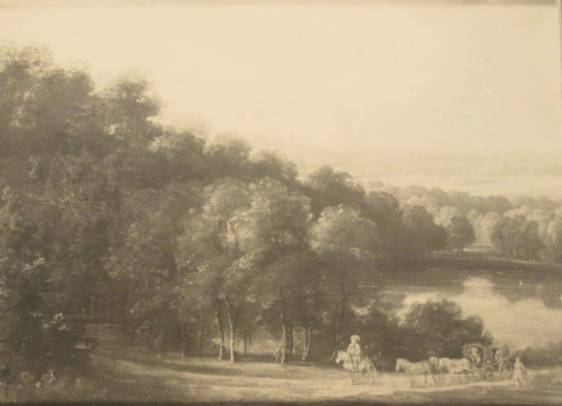 Jacques d'Arthois - Landscape with Horseman and Carriage