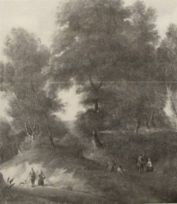 Jacques d'Arthois - Figures in a Forest