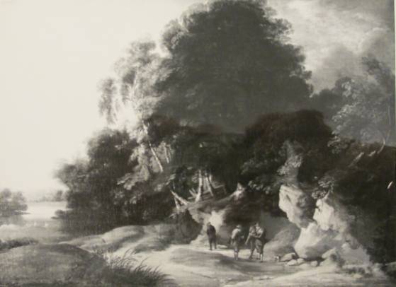 Jacques d'Arthois - Landscape with Figures at Forest Edge