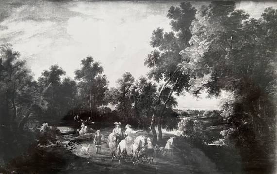 Jacques d'Arthois - Elegant Riders in a Glade