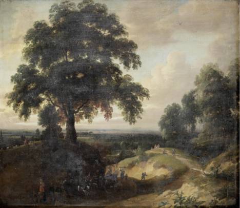 Jacques d'Arthois - Dune Landscape with Travellers on a Path