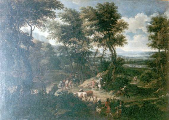 Jacques d'Arthois - Animated Wooded Landscape