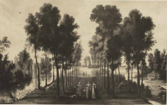 Jacques d'Arthois - Landscape with an Avenue of Trees