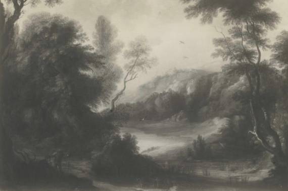 Jacques d'Arthois - Landscape with Water and Figures