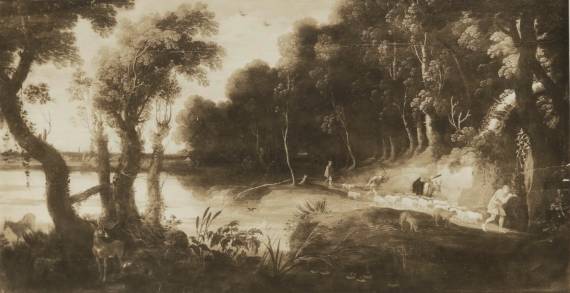 Jacques d'Arthois - Lanscape with Sunset