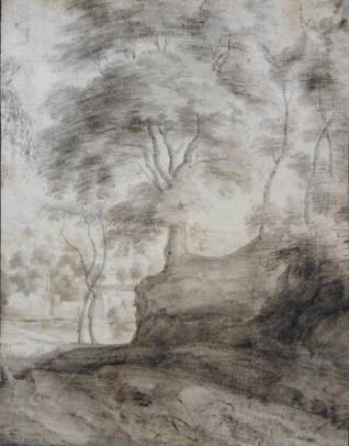 Jacques d'Arthois - View of Trees on the Edge of a Village