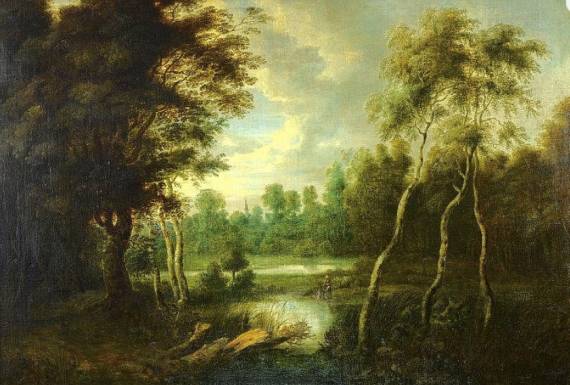 Jacques d'Arthois - Landsape with Marsches