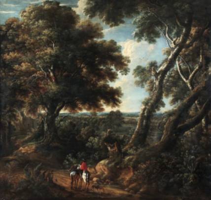 Jacques d'Arthois - Landscape with a Figure