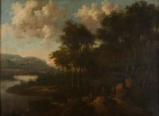 Jacques d'Arthois - Wooded River Landscape