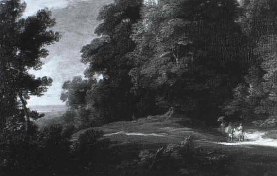 Jacques d'Arthois - Figures on a Track at a Forest Edge