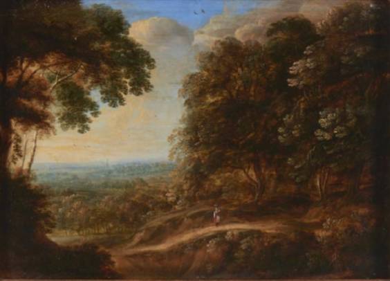 Jacques d'Arthois - Landscape with a Figure