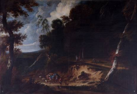 Jacques d'Arthois - Landscape with Figures