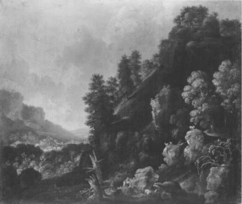 Jacques d'Arthois - Wilderness Landscape with a Waterfall