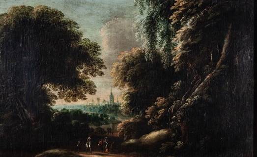 Jacques d'Arthois - Landscape with Figures